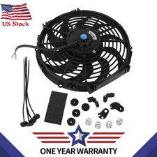 12inch Slim Electric Universal Radiator Engine Push Pull Cooling Fan 80w Mount