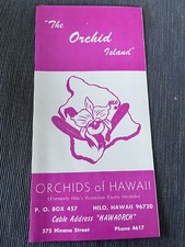 The Orchids of Hawaii Hilo order form brochure 1960s