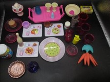 Barbie Doll Accessories     Food and Dishes Lot 722