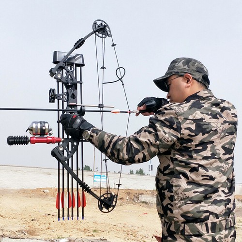 30-55lbs Compoundbogen Set Jagdbogen Bogenschießen Angeln Jagd Sportbogen RH LH - Bild 9 von 23