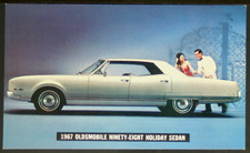 Advertising Postcard 1967 Oldsmobile Ninety-eight Holiday Sedan Pc1424