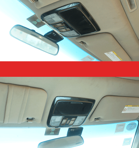 For Honda Accord Crosstour 2008-2012 Steel Carbon Fiber Front Reading Light Trim - Picture 7 of 7