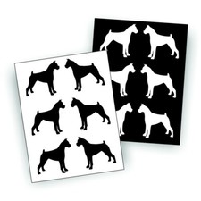 12X Boxer Dog Vinyl Decal Sticker for Car Truck Trailer Windshield or Bumper