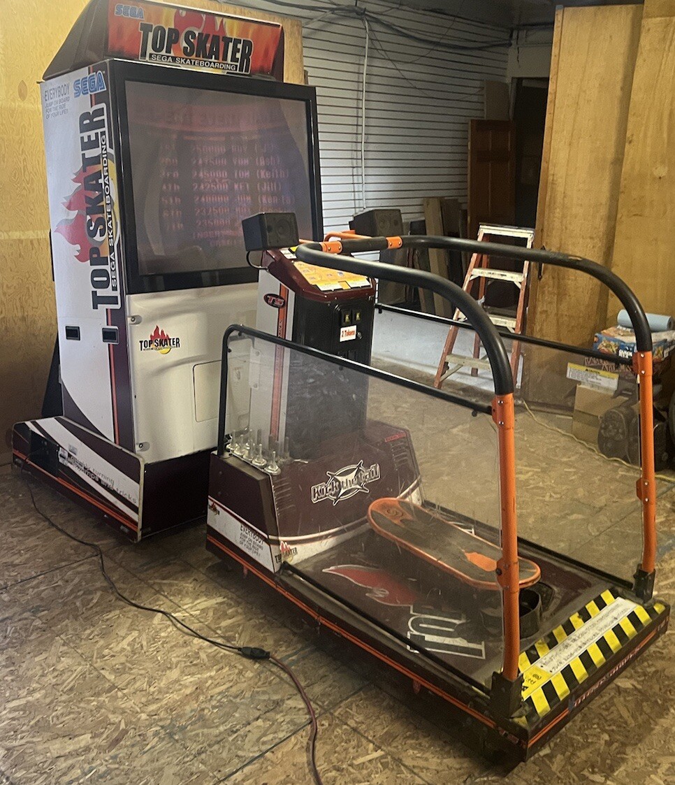 90s　アーケード　パーカー　L　arcade　skatebords　USA Vintage SEGA 1997 Top Skater Arcade Game | eBay