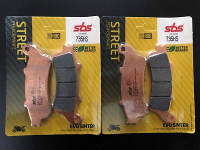 2 X SBS Bremsbeläge vorn 735HS Honda GL 1800 Gold Wing Bj.2001-2017 SC47 SC68