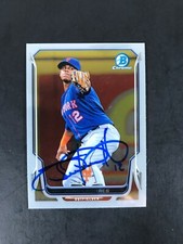2014 Bowman Chrome JUAN LAGARES 80 Signed Auto Mets In Person 