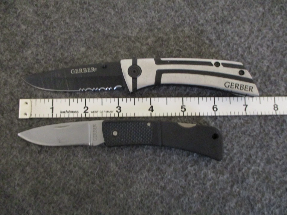LOT (4) GERBER FOLDING KNIVES LINER & LOCKBACK 97223 + PARAFRAME 4660515A/ 6002 - Image 4 of 4
