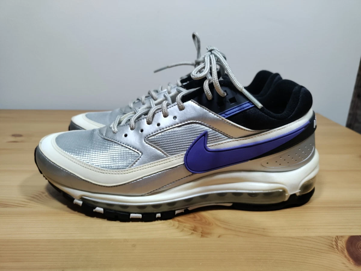 Size 9.5 - Nike Air Max 97 BW Men's Violet Metallic Silver AO2406-002 |