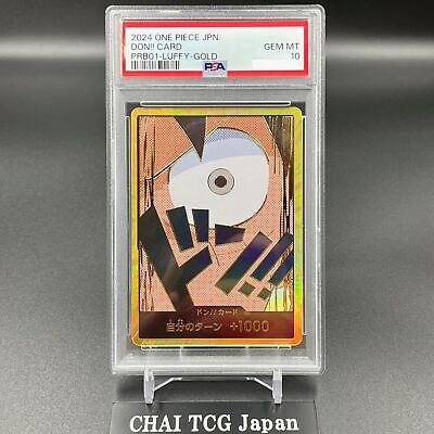 PSA 10 DON !! Card Luffy Gold Frame ONE PIECE Card The Best PSA 10 DON !! Card Luffy Gold Frame ONE PIECE Card The Best