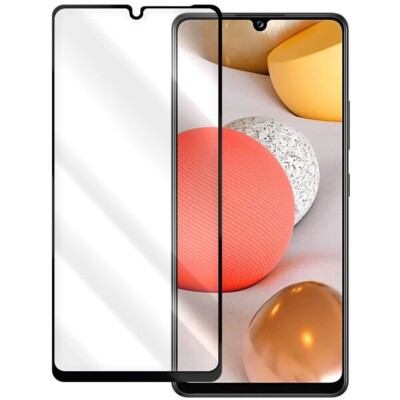 [Black Frame] Tempered Glass Screen Protector for Samsung Galaxy A42 5G SM-A426U