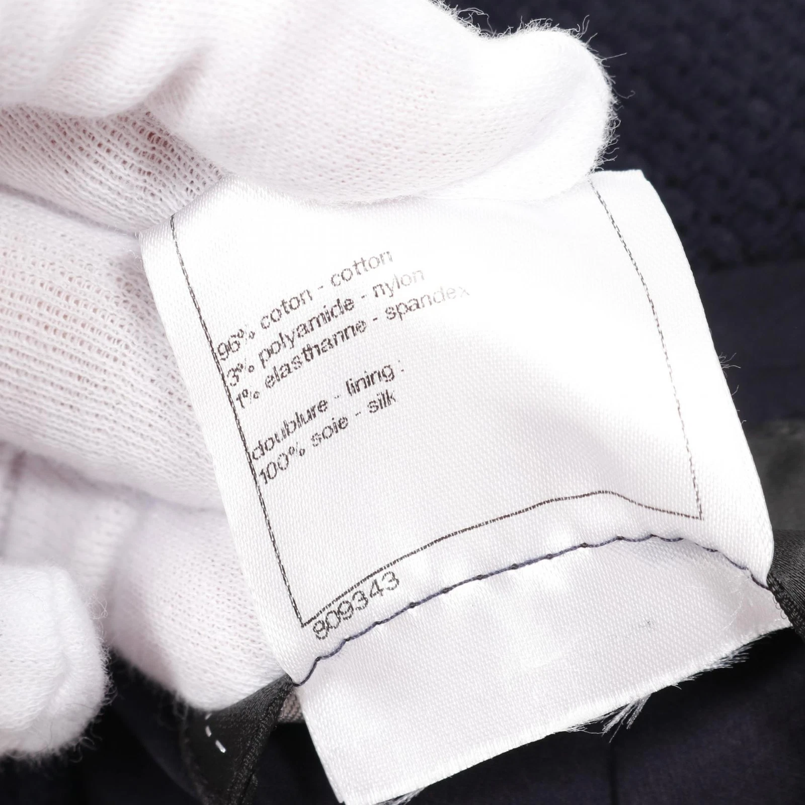 CHANEL Giacca Sartoriale P47510V35226 Cotone Navy Usato Donnaa Ta 36 CCco