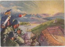 ITALY 1942 FASCISM PROPAGANDA  73rd  REGIMENT  FTR. LOMBARDIA  BLUE TIES.