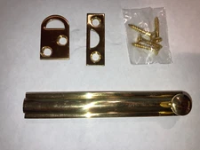 New 4" Solid Brass Surface Bolt Brass Slide Bolt Latch Cabinet Surface Bolt