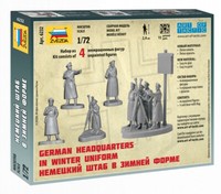 Zvezda Deutsches Hauptquartier In Winteruniform Figuren Modellbau 1:72