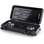 Camp4 Gas Cooker Mary 2 Burner Camping Stove 50mbar with Ignition Fuse