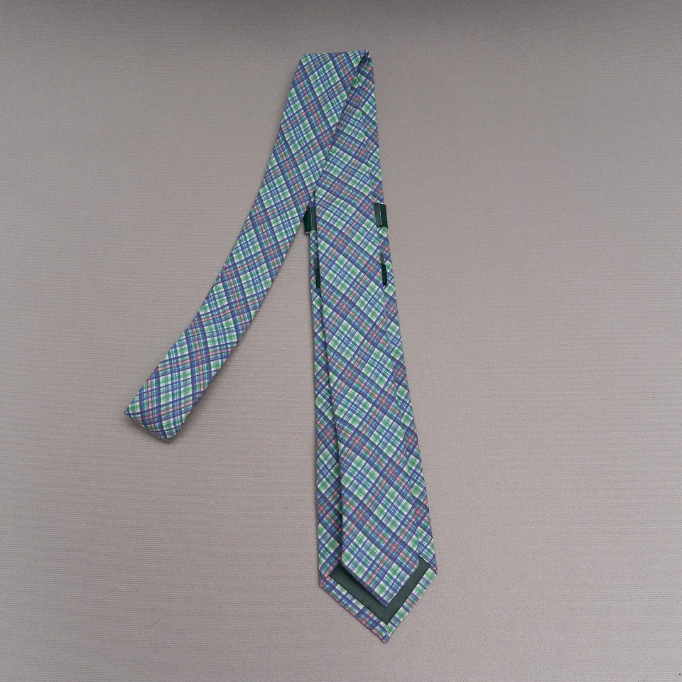 Corbata ajustada Lauren Ralph Lauren verde a cuadros algodón 59x3" Foto 4 de 4