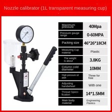 Diesel Fuel Injector Nozzles Tester with Dual Scale Gauge Common Rail Tool