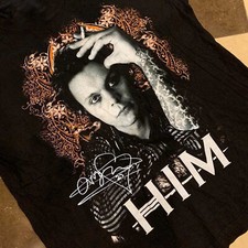 Vtg Ville Valo Him Band Short Sleeve Cotton Black Full Size Unisex Shirt CG956