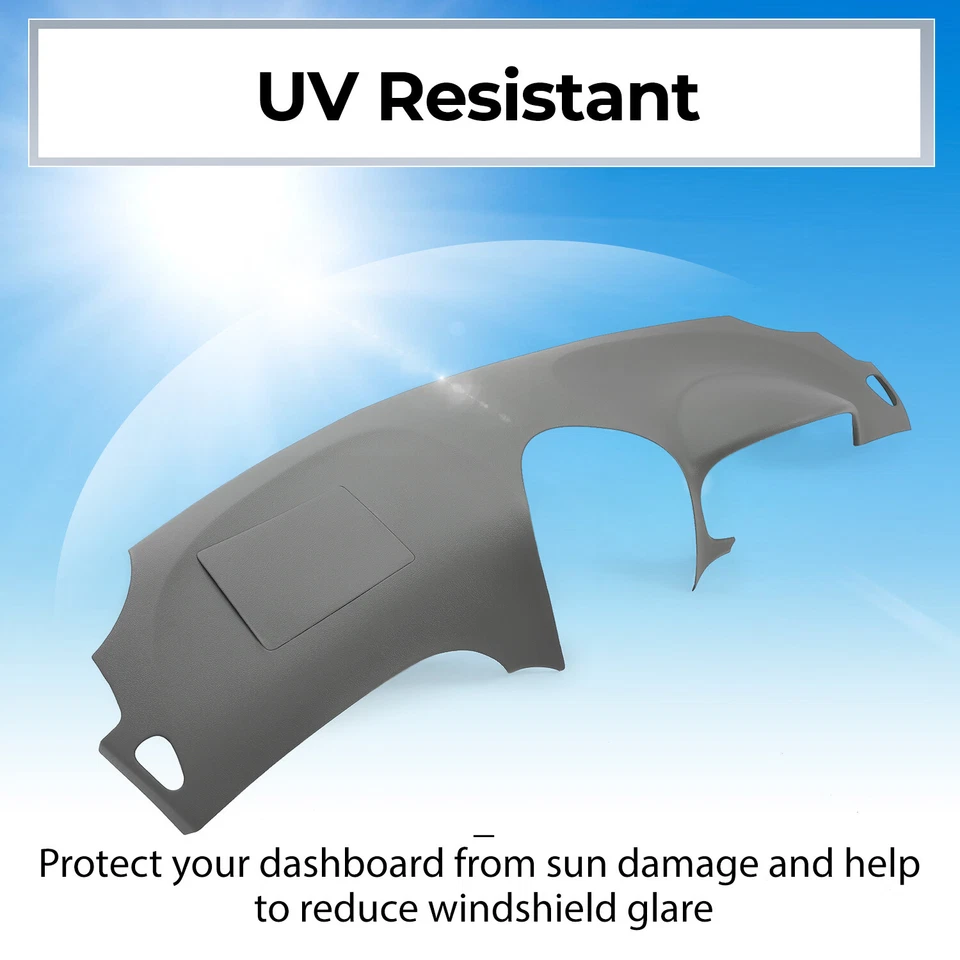 Sobreposição de almofada de painel cinza claro moldada para Toyota Sienna 2004-2010 - Imagem 3 de 4
