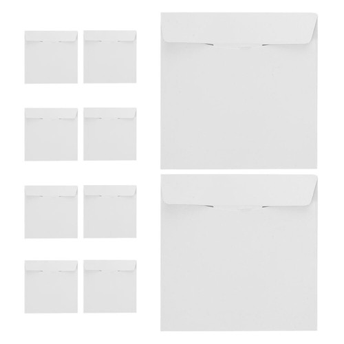 10 Pcs CD -Tasche Flacher CD/DVD-Umschlag Innenhüllen Für Schallplatten - Afbeelding 5 van 12