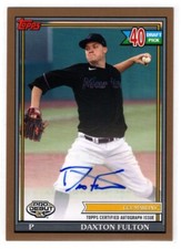 DAXTON FULTON  MARLINS  AUTO 2021 TOPPS PRO DEBUT #PD-192 - GOLD #ed 22/50