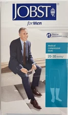Jobst Mens Compression Socks XL Black Knee CT 20-30 mmhg Varicose Veins Edema