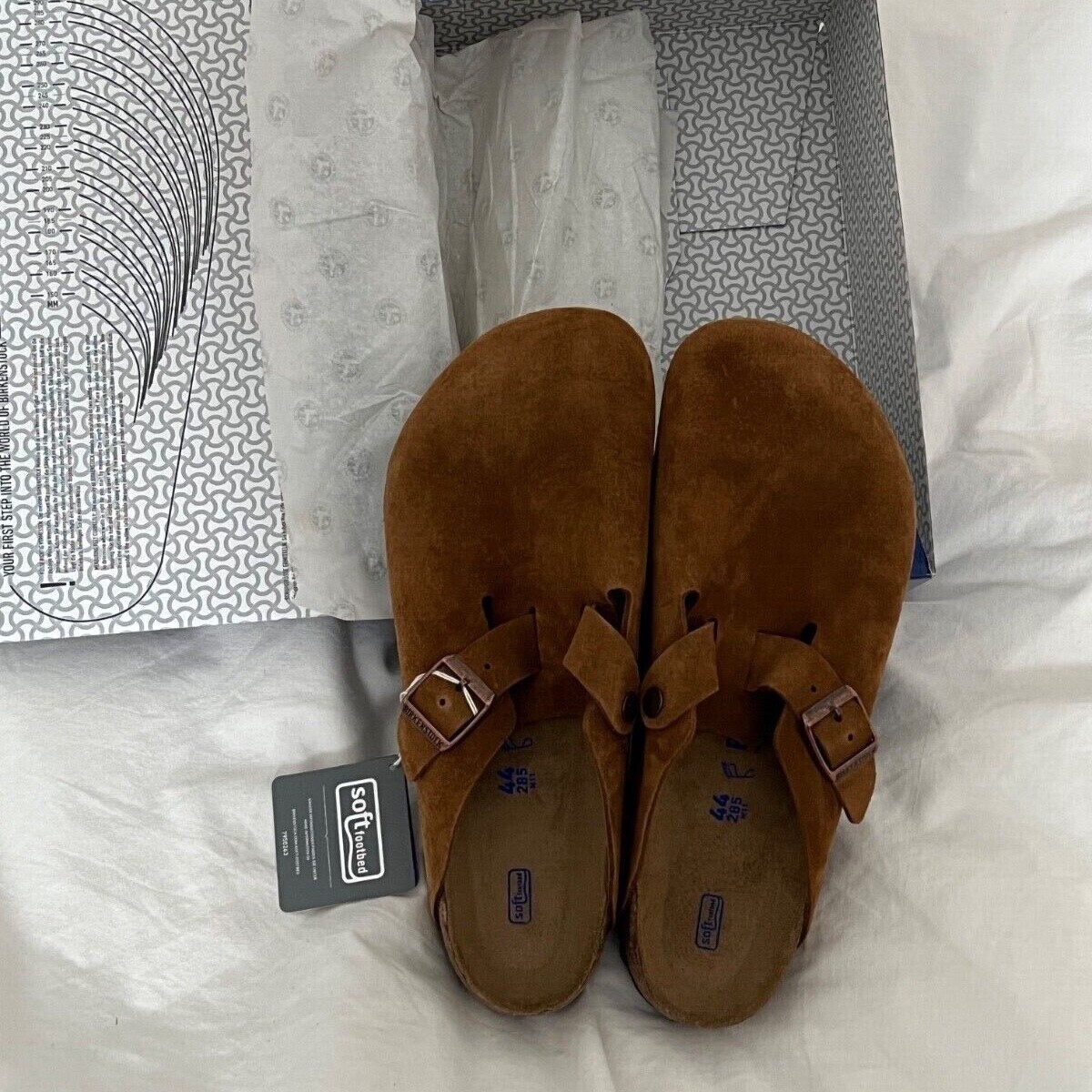 Birkenstock Boston Soft Footbed, Suede Leather, Color Mink Birkenstock Boston Soft Footbed, Suede Leather, Color Mink