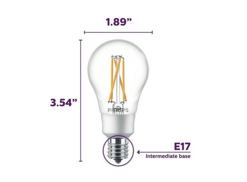 2 Philips Warm Glow Softwhite A15 40W Dimmable Candelabra LED Light Bulb - Picture 2 of 3