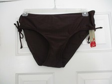 Tropical Escape Size 16 Brown Solid Brown Bikini Bottom NWT