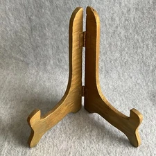 Vintage 6" Tall Display Wood Stand Frame Holder Easel