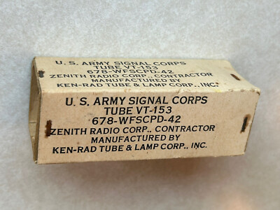 Vintage Tube VT-153  678  Still Stapled Into Box