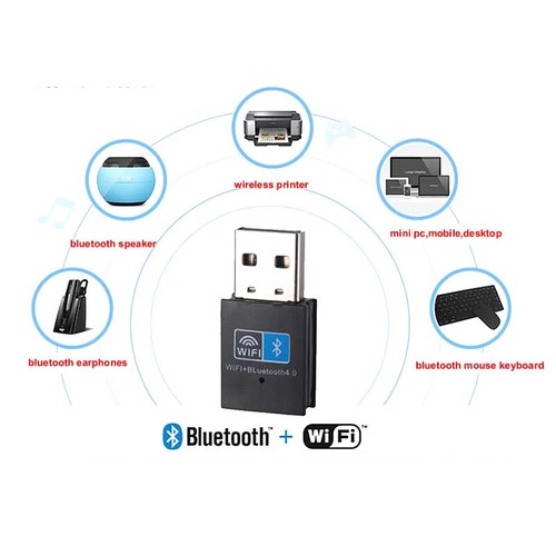 USB 150Mbps WiFi 2.4G Bluetooth 4.0 Dongle Wireless Adapter Network Card RTL8723 - Picture 9 of 10