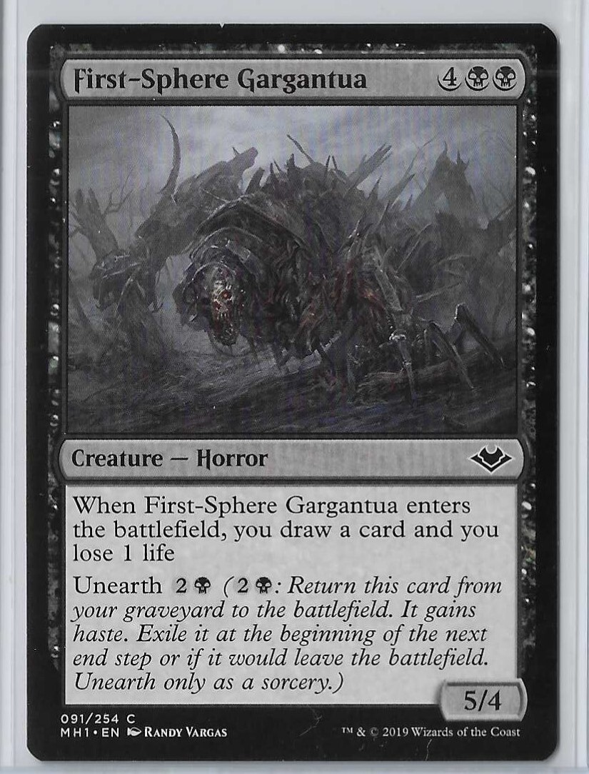 その他 MuraTan MTG First-Sphere Gargantua Modern Horizons (MH1) Common Card #091
