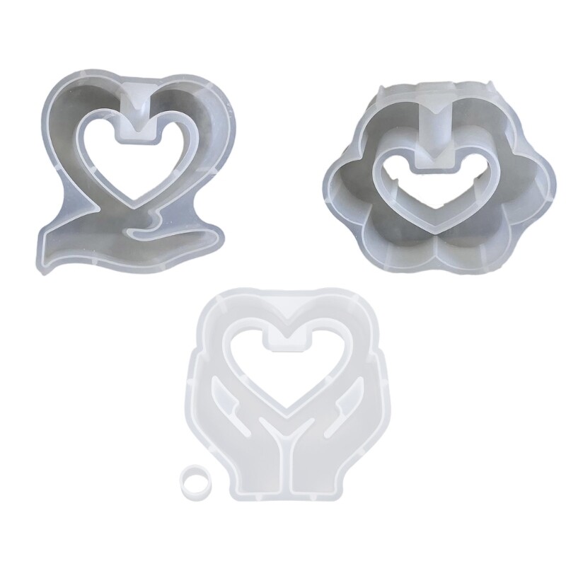 Epoxy Resin Molds Heart Shape Handmade Craft Supplies Silicone Molds for Vase