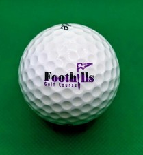 Vintage Foothills Golf Course logo golf ball