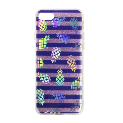 ^ FUN CASE Glitzer Handy Etui Cover Flip Hülle Model Etui iPhone 7/8 Plus Lila