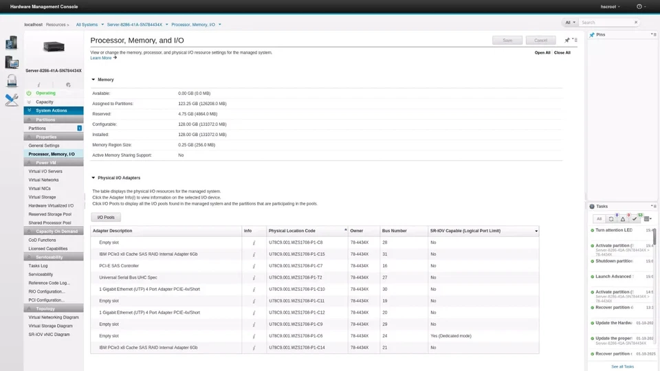 IBM Power S814 8286-41A 1x 6C 3.02GHz Power8 CPU 128GB RAM 18x SFF Bay 4U Server - Image 3 of 4