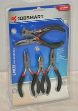 Jobsmart 5 piece Mini Pliers Set Craft Hobby Jewelry Precision Cut Bend NEW
