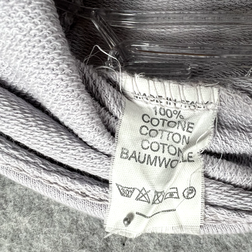 Saga Made In Italy Women M/L Open 100% Cotton Long Jacket Gray Lavender NWT Flaw - Picture 11 of 16