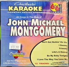 20442 JOHN MICHAEL MONTGOMERY   CHARTBUSTER KARAOKE LOT MI LAST