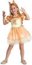 Bingo Dress Classic Toddler Girl Bluey Cute Fancy Dress Halloween Child Costume