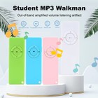 MP3 Player Ultra Thin Listen Music USB Rechargeble Student Mini Portable Gifts