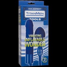 Titan Men Tools Vibrating Inflatable Wonder Blue 7 Function Quick Release Valve