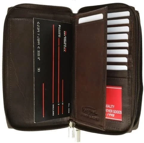 Marshal Zip Around Genuine Leather Ladies Wallet