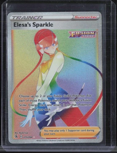2021 Pokemon SWSH Fusion Strike Secret #275 Elesa's Sparkle