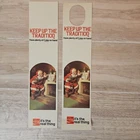 Vintage Coca-Cola Christmas Bottle Hangers Featuring Santa Clause From 1950s