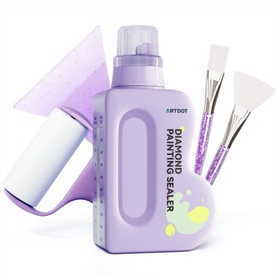 ARTDOT 480ML Diamond Painting Sealer Diamond Art Glue with Kit Accessories Tools
