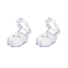 2 Pcs Plastic Switch Covers Protectors Clear 22mm