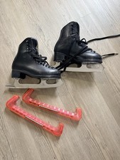 Jackson Excel Black Figure Skates. Size 13 kids. Guards Incuded.