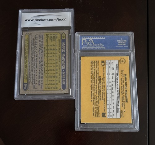1987 Topps & DonRuss Mark McGwire - Graded - Picture 2 of 2